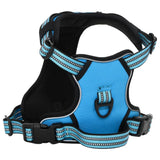 VidaXL dog harness with reflective stripes adjustable M blue