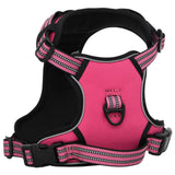 VidaXL dog harness with reflective stripes adjustable m pink