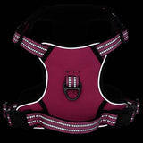 VidaXL dog harness with reflective stripes adjustable m pink