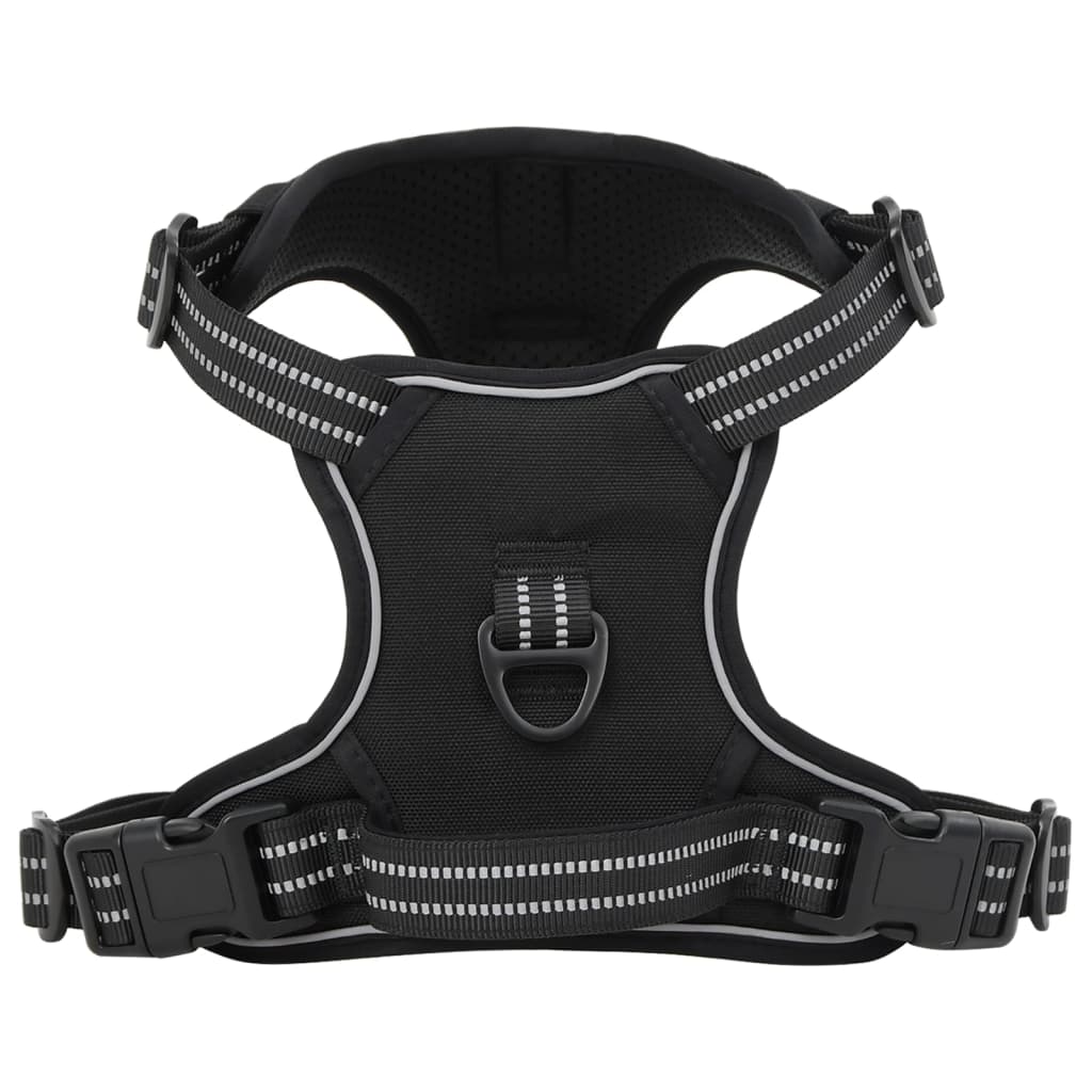 VIDAXL CARMINE DEL CANE CON STRUPE RIFREDUTTI REGOLABILE L NERO