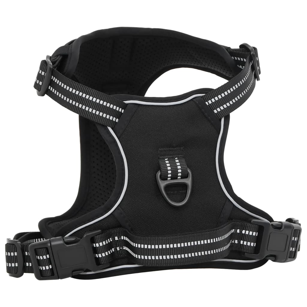VIDAXL CARMINE DEL CANE CON STRUPE RIFREDUTTI REGOLABILE L NERO