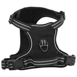 VIDAXL CARMINE DEL CANE CON STRUPE RIFREDUTTI REGOLABILE L NERO