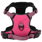 VidaXL dog harness with reflective stripes adjustable XL pink