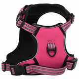 VidaXL dog harness with reflective stripes adjustable XL pink