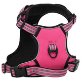 VidaXL Dog rig with belt and collar adjustable L Pink