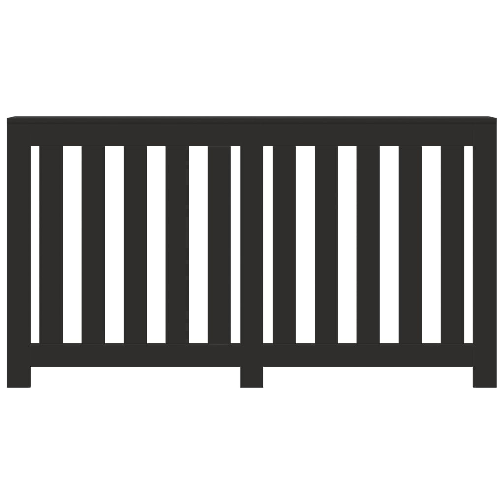 Vidaxl Radiatorom construction 149x20x82 cm Processed Wood Black