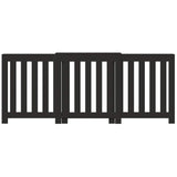 Konstrukce radiátoromu Vidaxl 205x21.5x83,5 cm zpracované dřevo černé
