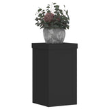 VidaXL Plant Standards 2 pcs 10x10x18 cm processed wood black