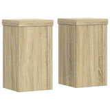 Vidaxl Planznormen 2 PCS 10x10x18 cm veraarbechte Holz Sonoma Oaka