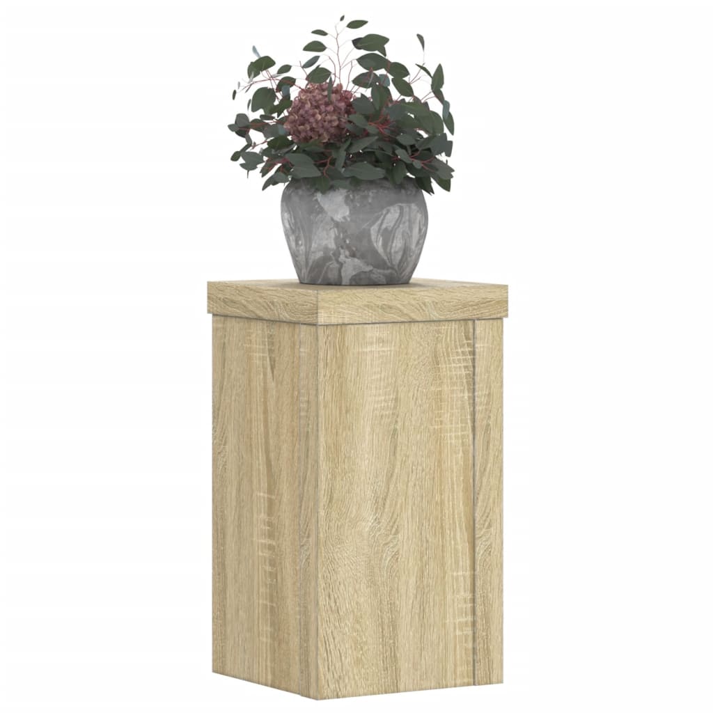 Vidaxl Planznormen 2 PCS 10x10x18 cm veraarbechte Holz Sonoma Oaka