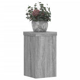 Vidaxl Plant Standards 2 PCS 10x10x18 cm Forarbejdet trægrå sonoma