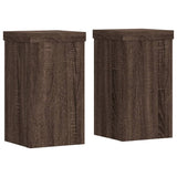 Vidaxx plant stands 2 pcs 10x10x18 cm processed wood brown oak