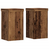 Standardi rastlin Vidaxl 2 pcs 10x10x18 cm predelani les stari leseni obarvani