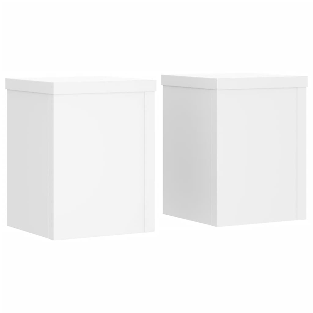 Standardy rostlin Vidaxl 2 ST 15X15X20 CM Zpracované dřevo bílé
