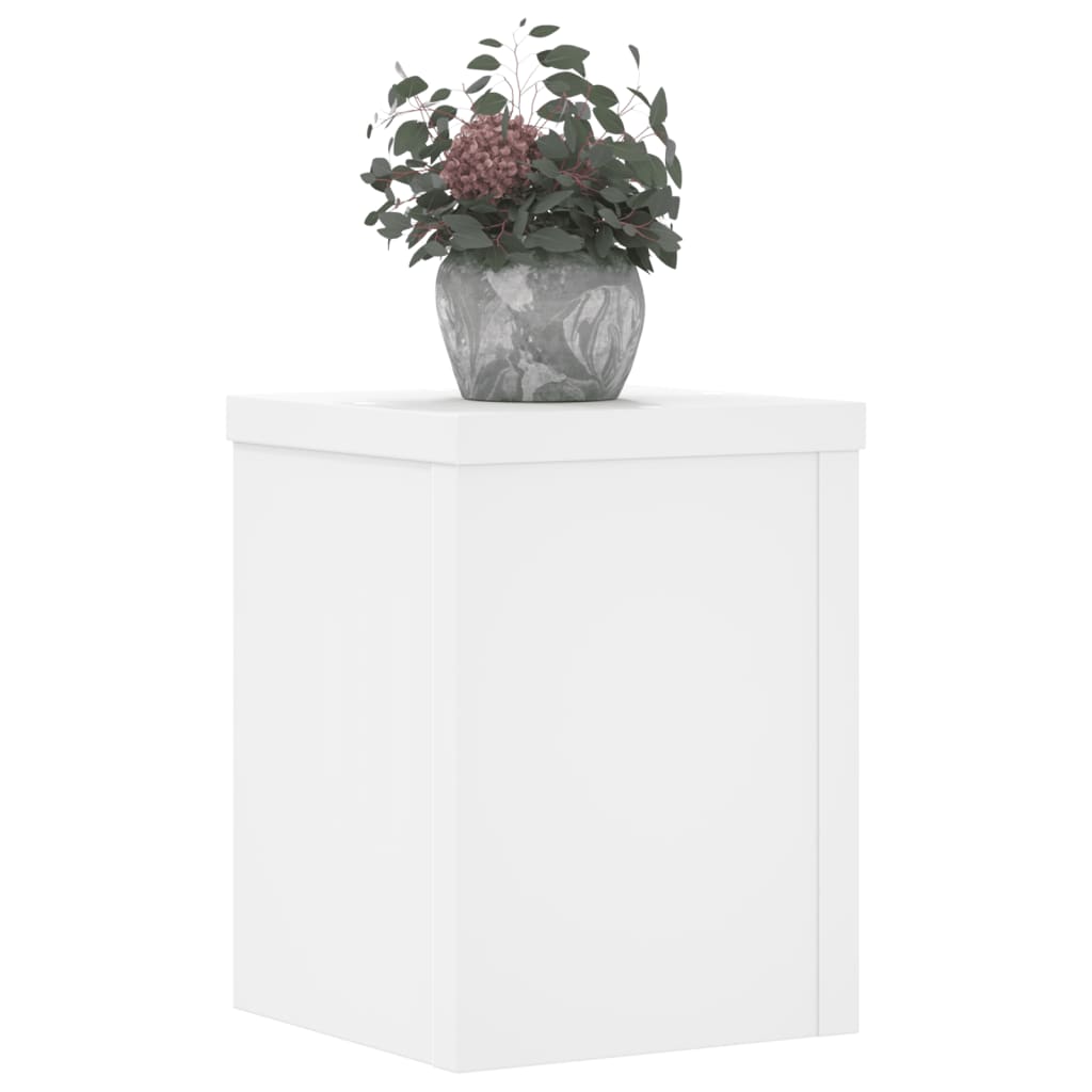 Standardy rostlin Vidaxl 2 ST 15X15X20 CM Zpracované dřevo bílé