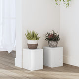 Standardy rostlin Vidaxl 2 ST 15X15X20 CM Zpracované dřevo bílé