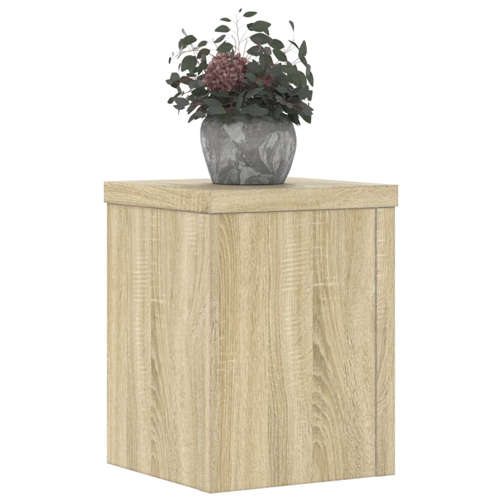 Standardy rostlin Vidaxl 2 ST 15X15X20 cm Zpracované dřevo Sonoma Oak