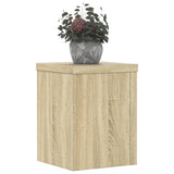 Standardy rostlin Vidaxl 2 ST 15X15X20 cm Zpracované dřevo Sonoma Oak