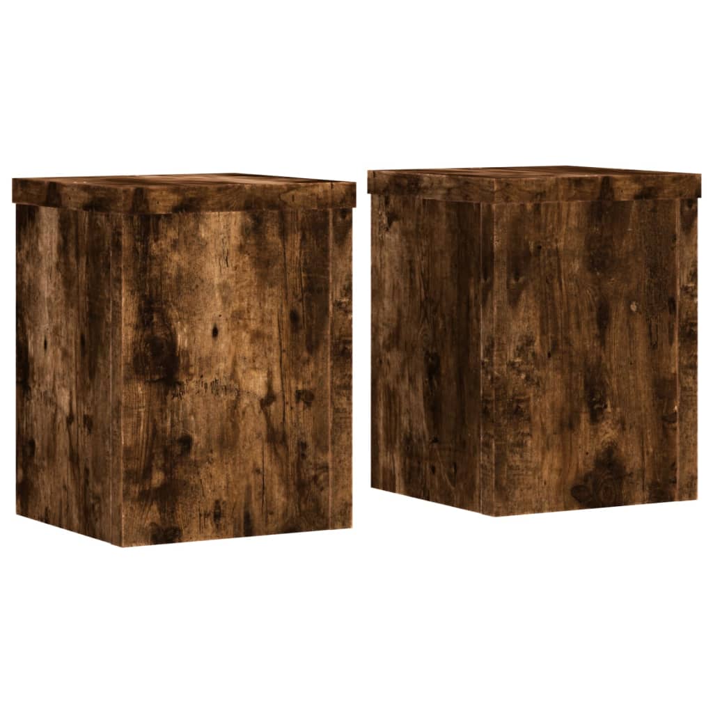 Standardy rostlin Vidaxl 2 ST 15X15X20 CM Vlastní dub z kouře