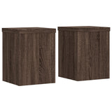 Vidaxl Planzung steet 2 St 15x15x20 cm veraarbecht mat Holzbrong Fake