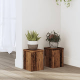 VidaXL plant stands 2 pcs 15x15x20 cm treated wood, old wood-colored
