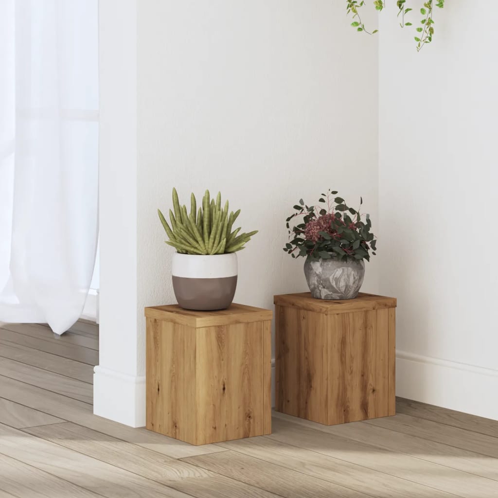 Výsadba vidaxl stojany 2 ks 15x15x20 cm dřevěné řemeslné dub