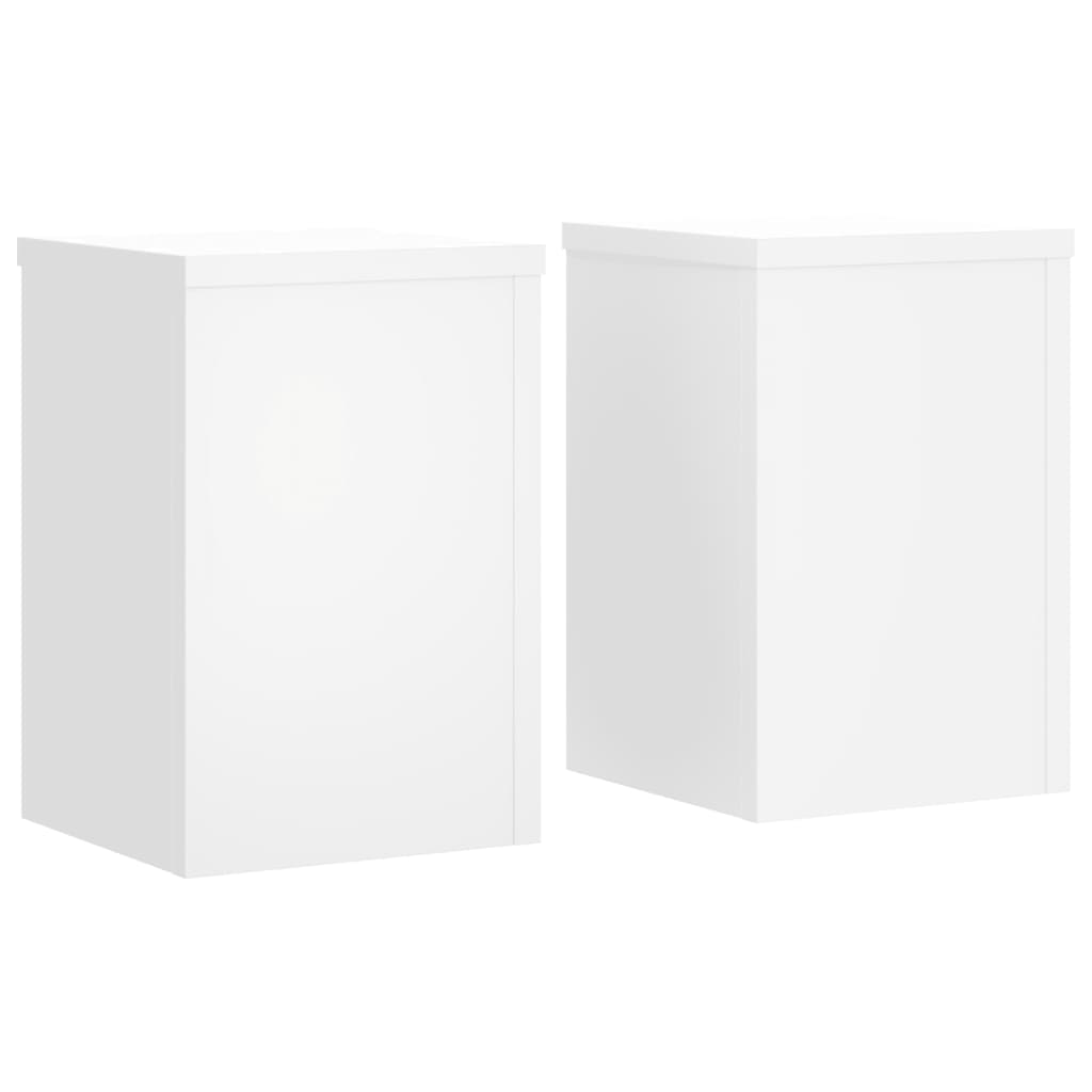 VidaXL Plant Standards 2 ST 20x20x30 cm Processed Wood White