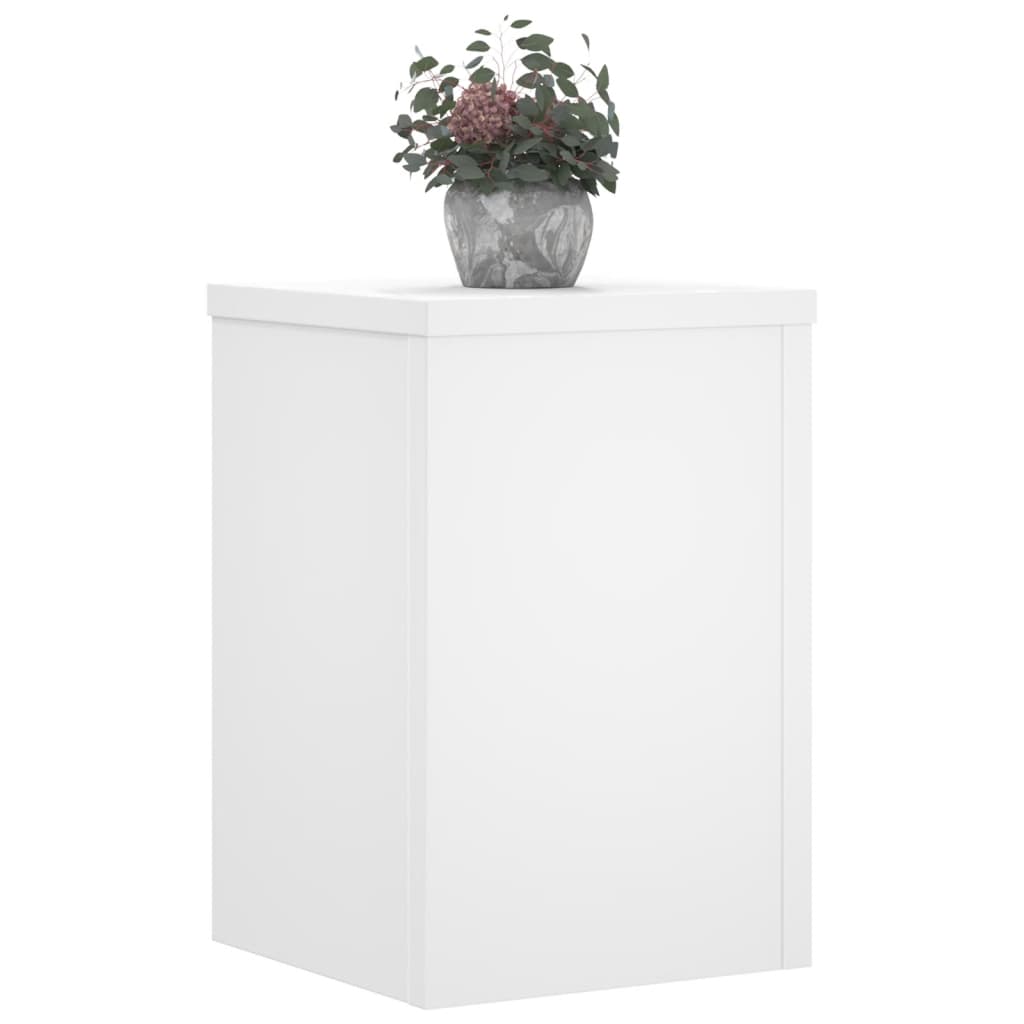 VidaXL Plant Standards 2 ST 20x20x30 cm Processed Wood White