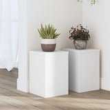 VidaXL Plant Standards 2 ST 20x20x30 cm Processed Wood White