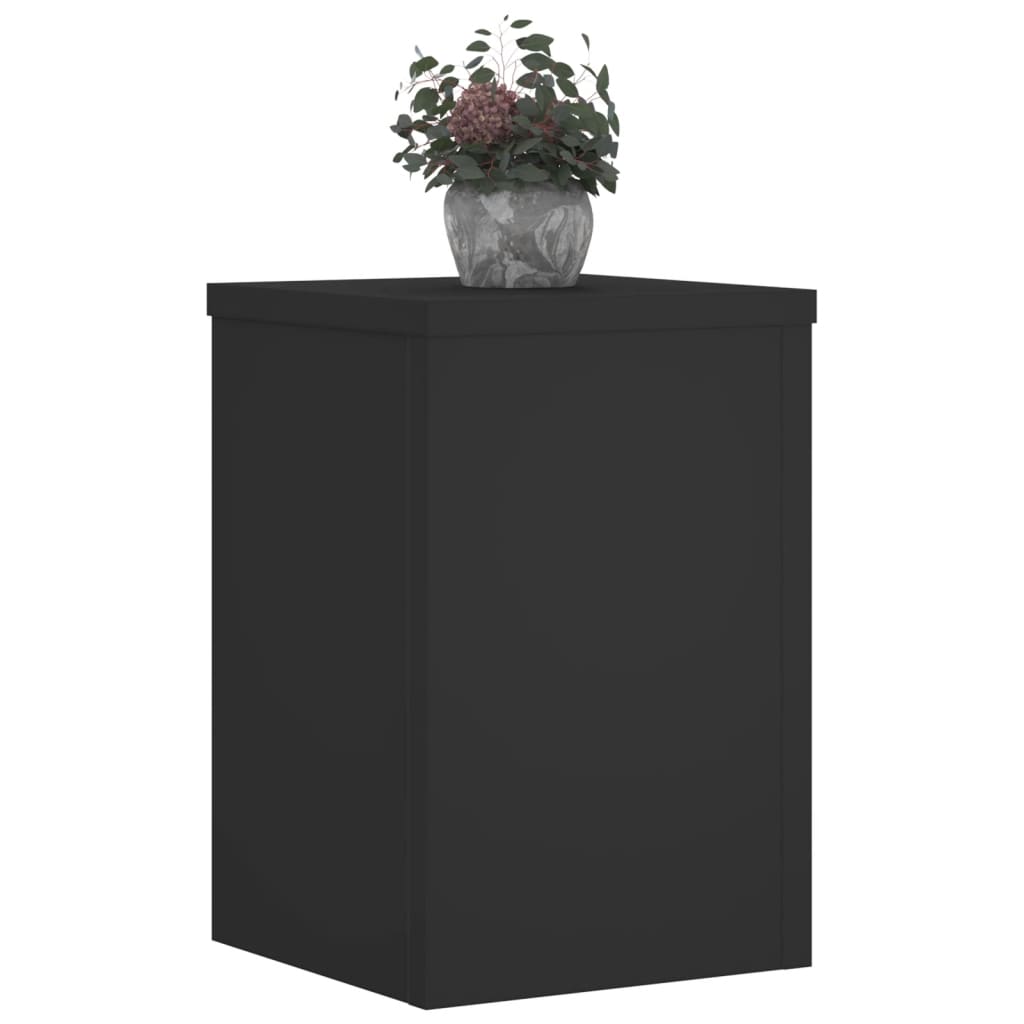 Standardy rostlin Vidaxl 2 St 20x20x30 cm zpracované dřevo černé