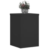 Standardy rostlin Vidaxl 2 St 20x20x30 cm zpracované dřevo černé