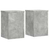 Standard di pianta Vidaxl 2 ST 20x20x30 cm Betongrijs in legno trasformato
