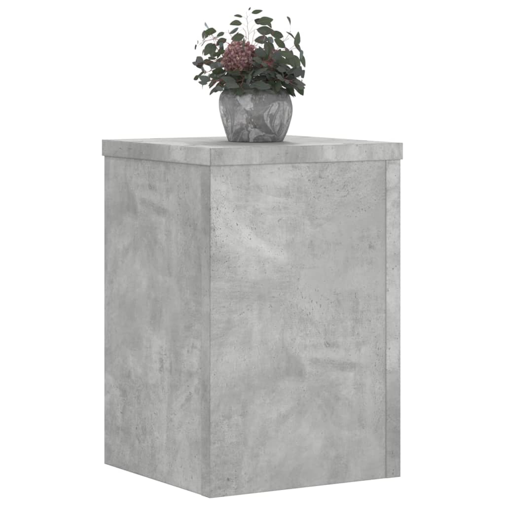 Standard di pianta Vidaxl 2 ST 20x20x30 cm Betongrijs in legno trasformato