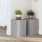 Vidaxl Planznormen 2 st 20x20x30 cm veraarbechte Holz Greyoma