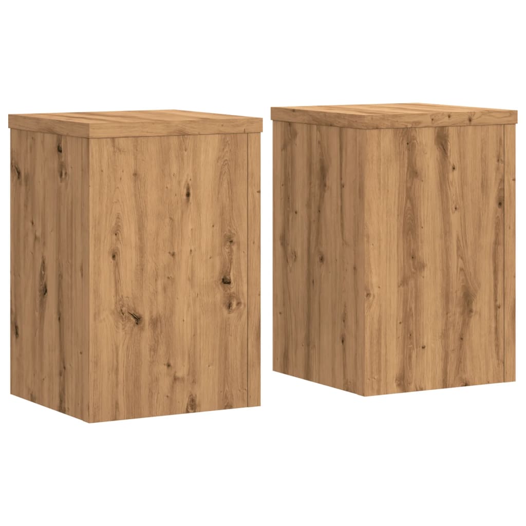 Vidaxl Planting Stands 2 PCS 20x20x30 cm quercia artigianale in legno