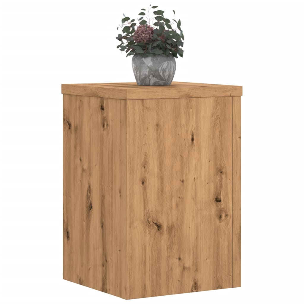 Vidaxl Planting Stands 2 PCS 20x20x30 cm quercia artigianale in legno