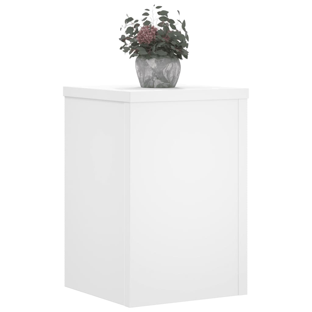 Vidaxl Standard pianta 2 ST 25x25x35 cm Bianco in legno elaborato