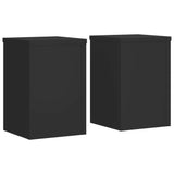 Standardy rostlin Vidaxl 2 ST 25x25X35 cm zpracované dřevo černé