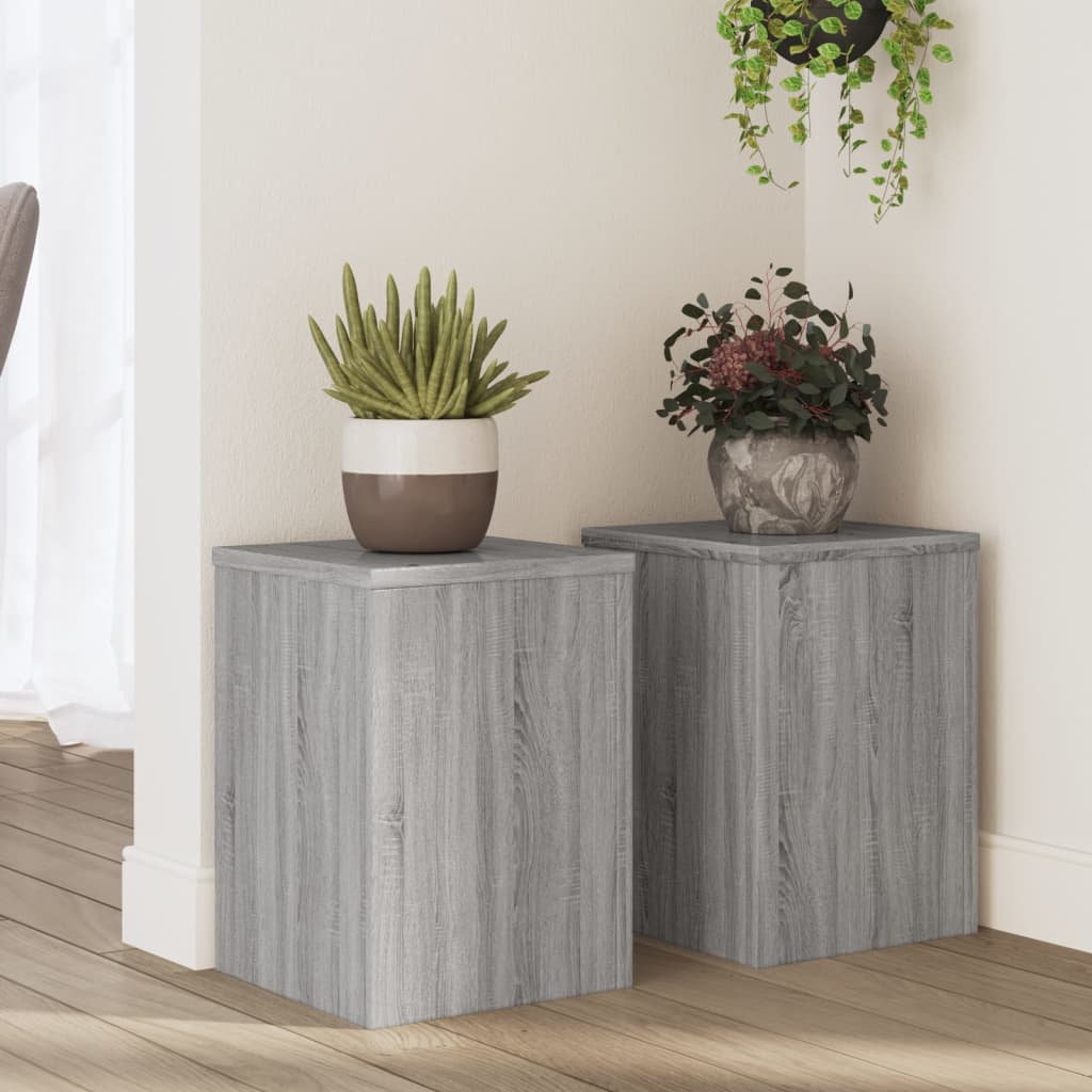 Normes de plante vidaxl 2 ST 25x25x35 cm en bois proches sonoma