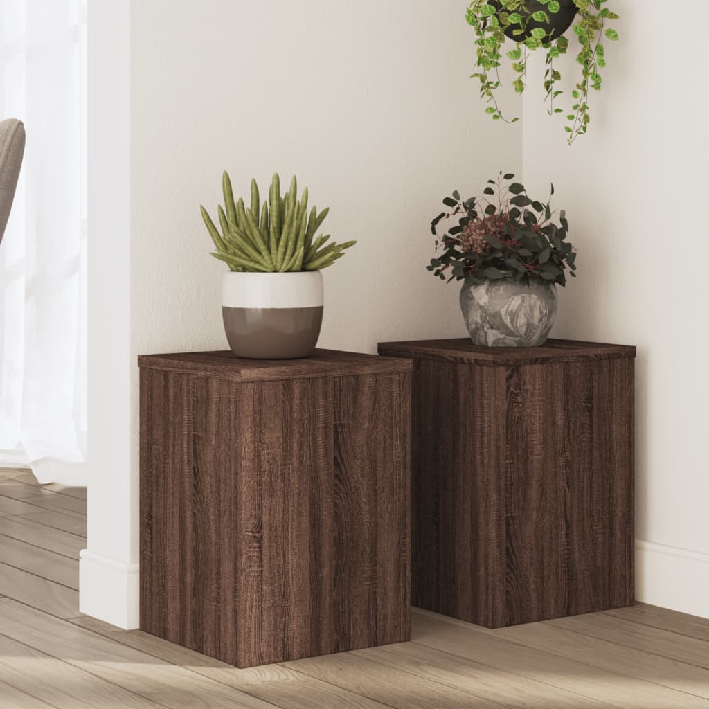 Vidaxl Planznormen 2 st 25x25x35 cm veraarbechte Holzbrong Fake