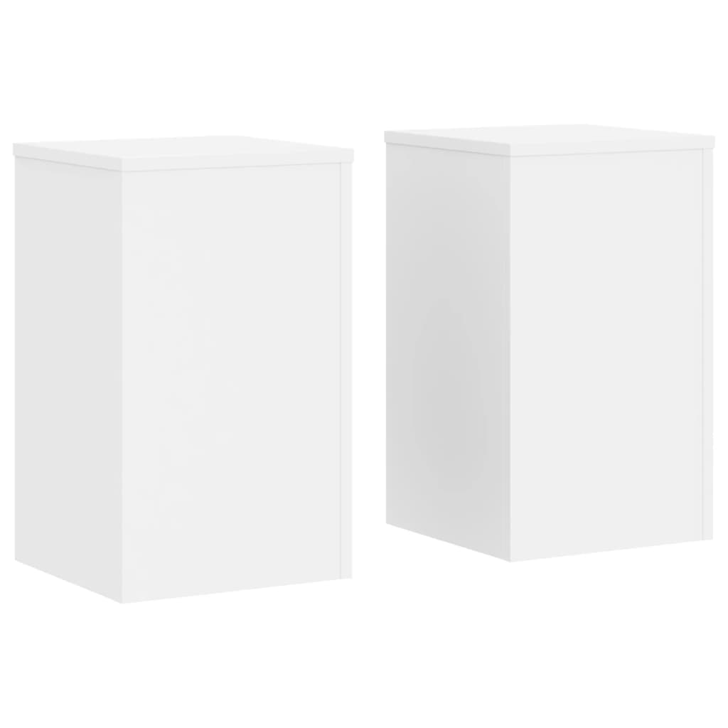 Vidaxl Planznormen 2 st 30x30X50 cm veraarbechte Holzwäiss