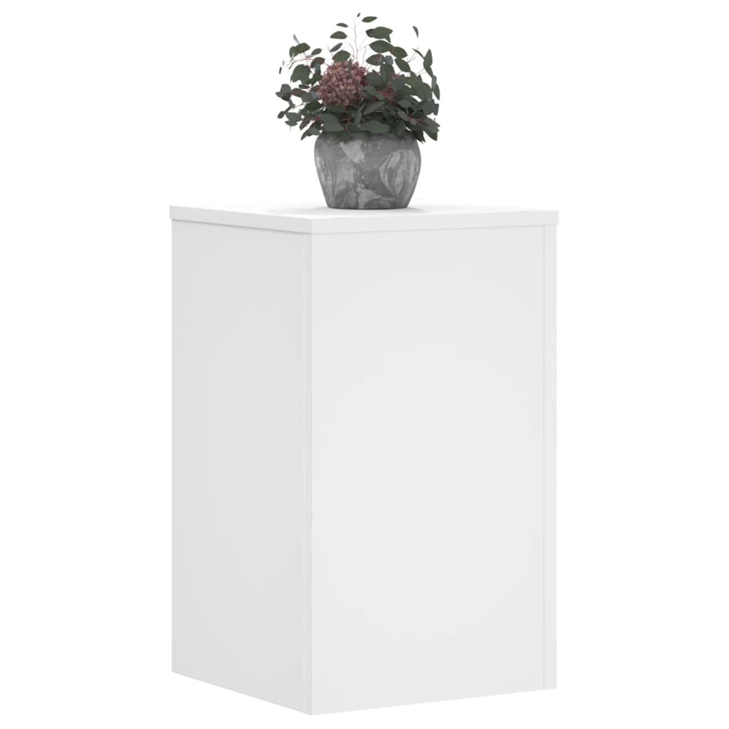 Vidaxl Planznormen 2 st 30x30X50 cm veraarbechte Holzwäiss