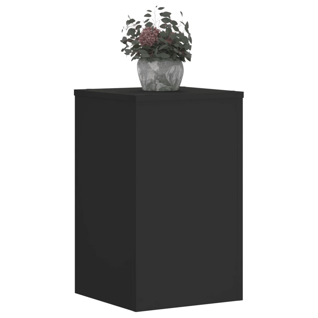 Standardy rostlin Vidaxl 2 ks 30x30x50 cm zpracované dřevo černé