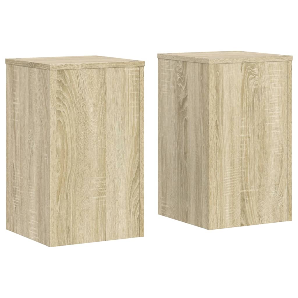 Vidaxl Standards 2 ST 30x30X50 cm Zpracované dřevo Sonoma Oak