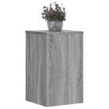 Standard di pianta Vidaxl 2 PC 30x30x50 cm Sonoma grigio in legno trasformato