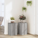 Standard di pianta Vidaxl 2 PC 30x30x50 cm Sonoma grigio in legno trasformato