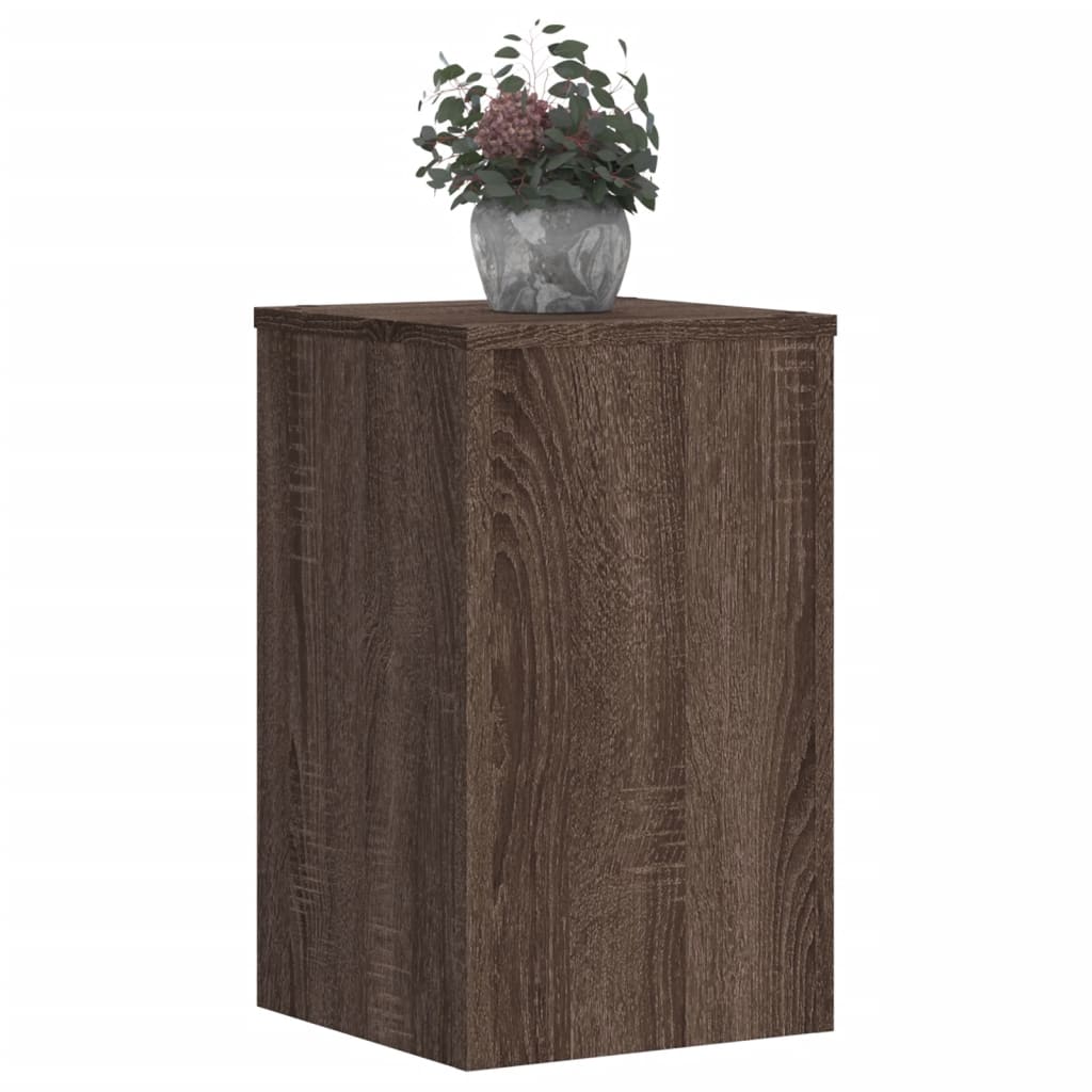 Normes de l'usine Vidaxl 2 PCS 30x30x50 cm Chêne brun en bois transformé