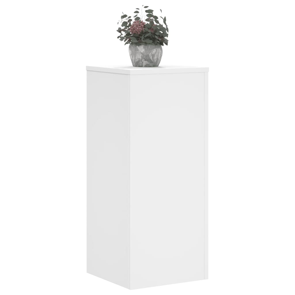 Vidaxl Plantéierung steet 2 PCs 30x30X70 cm veraarbecht Wäisswäiss