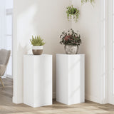 Vidaxl Plantéierung steet 2 PCs 30x30X70 cm veraarbecht Wäisswäiss