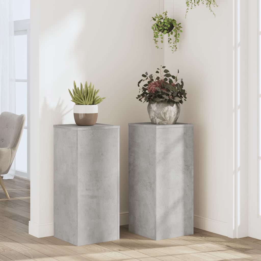 Standardy rostlin Vidaxl 2 ks 30x30x70 cm zpracované dřevo beongrijs